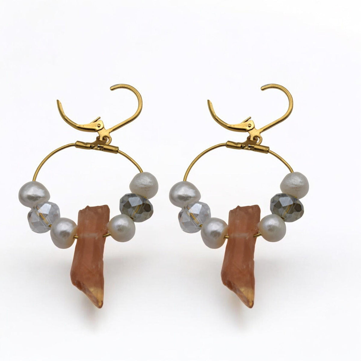 Gold Plated Clip On Wire Hoop Rings: Sleek Finish - Durable Stainless Steel, Jewelry Making, DIY Decoration Hoops