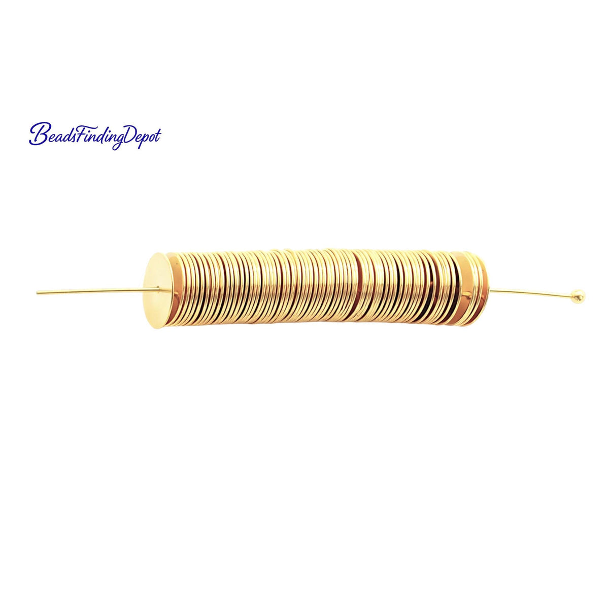 Thin gold EP spacer beads showing smooth edges and seamless construction.
Cuentas separadoras delgadas EP doradas con bordes suaves y diseño sin costuras.