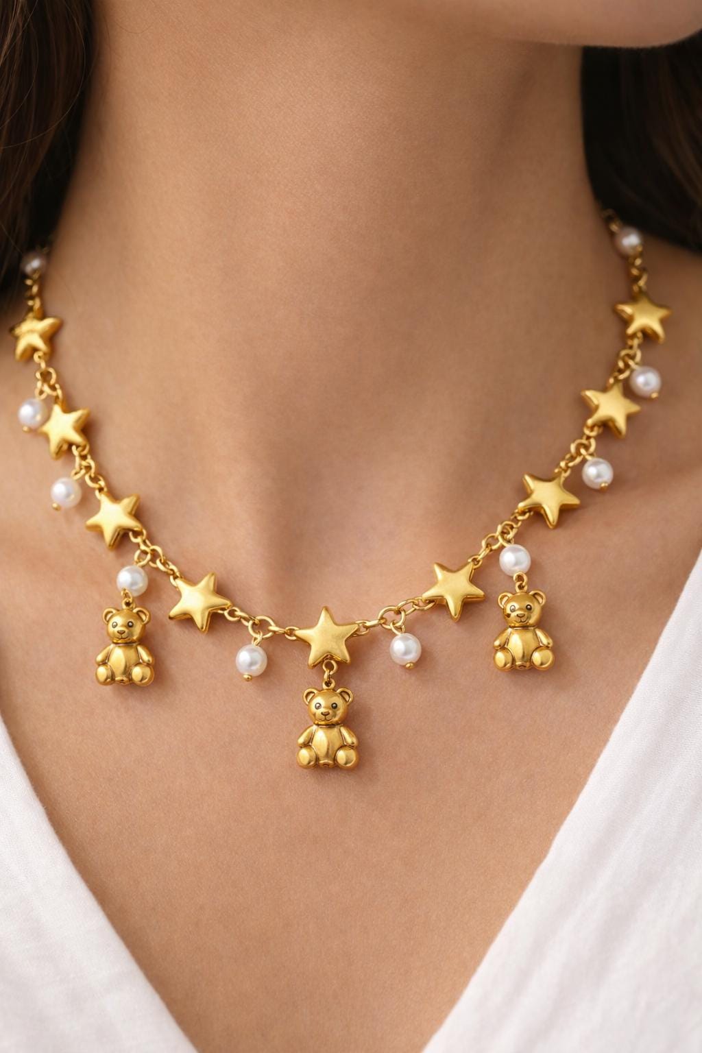 Stainless Steel Star Heart Cross Chain: Mixed Metal Paperclip Links for Jewelry Design (Gold Plated, Silver Tone, Bulk Lengths)
