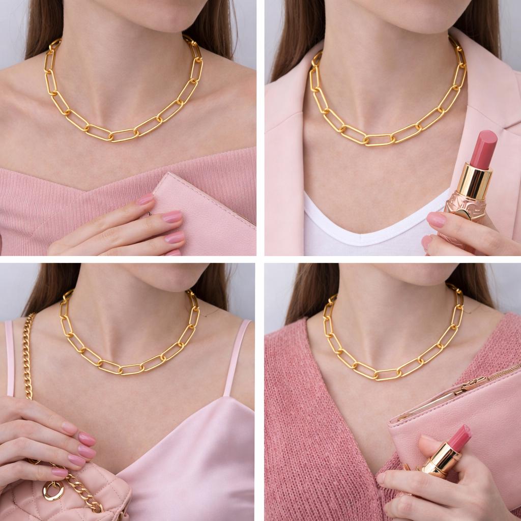 Chain By The Foot Gold Filled Alternative Chain, Paperclip Rectangle Or Textured Oval (Gold , Jewelry Supply, DIY Lengths)