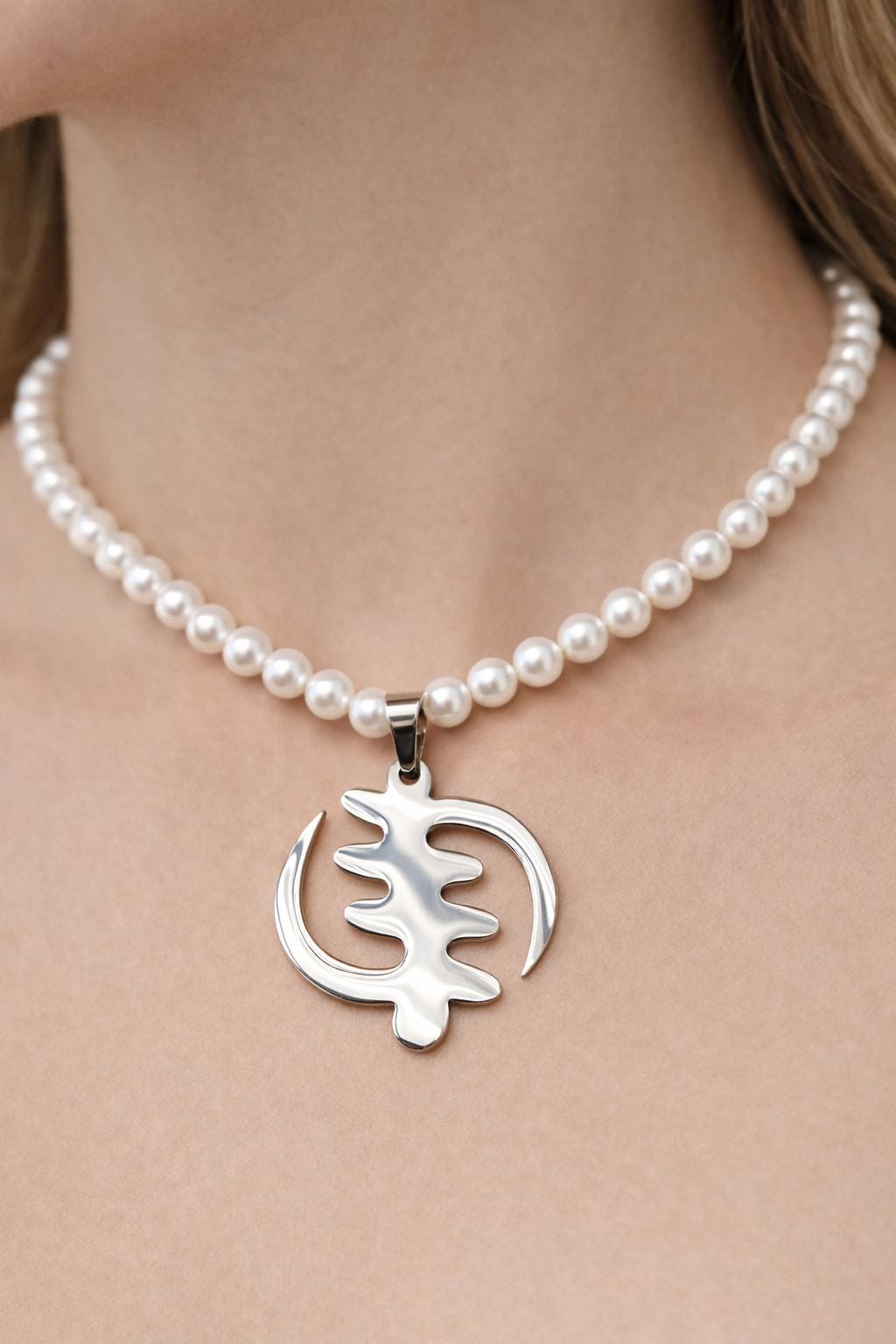 Gye Nyame Pendant: Gold Plated And Silver Tone - African Symbol, Durable Stainless Steel, Unisex Jewelry Charm