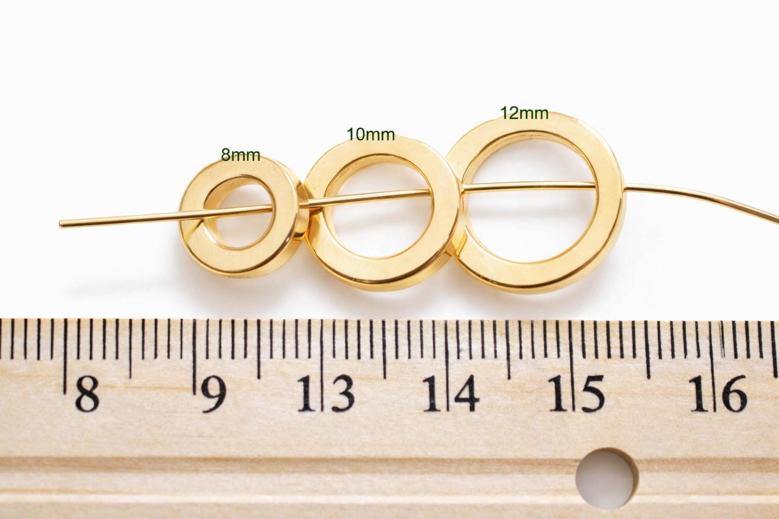 Gold Filled Look square wire ring highlighting polished metallic finish.