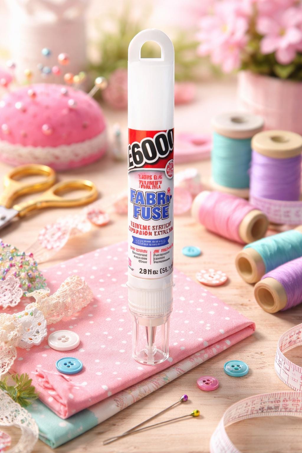 E6000 Fabri Fuse Fabric Adhesive - Clear Flexible Glue - Acid-Free, Washable, Textile Repair, 2 fl. oz