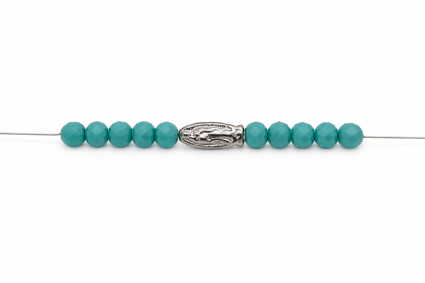 Cross Angel Wing Stainless Steel Beads: Gold & Silver Mixed Metal, Hypoallergenic | Rosary, Bracelet, Necklace, 12-Piece Set