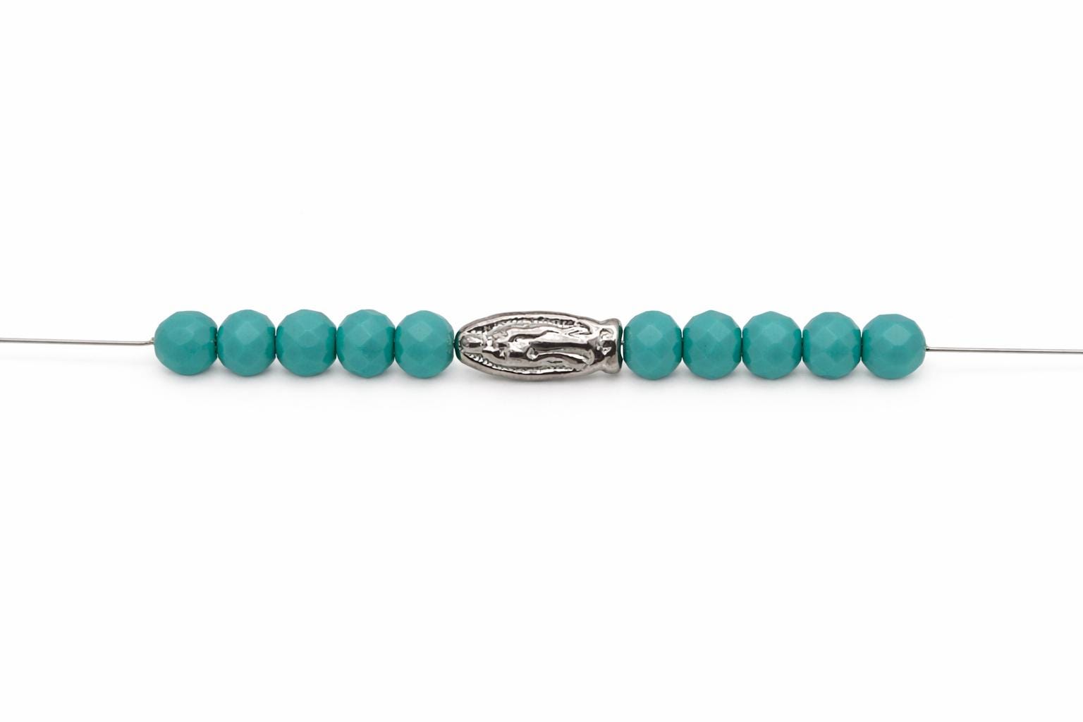 Cross Angel Wing Stainless Steel Beads: Gold & Silver Mixed Metal, Hypoallergenic | Rosary, Bracelet, Necklace, 12-Piece Set