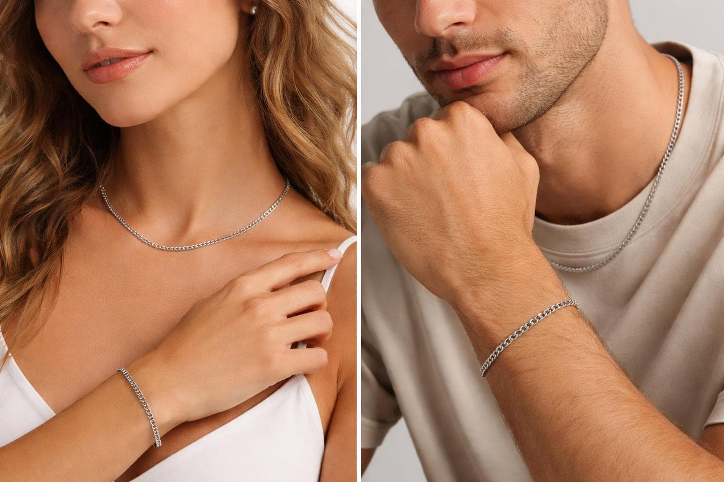 Chain By The Yard Stainless Steel Jewelry Supply: Modern Saturn Cable Design, Polished Finish (1.5mm-2.25mm, Tarnish Resistant)