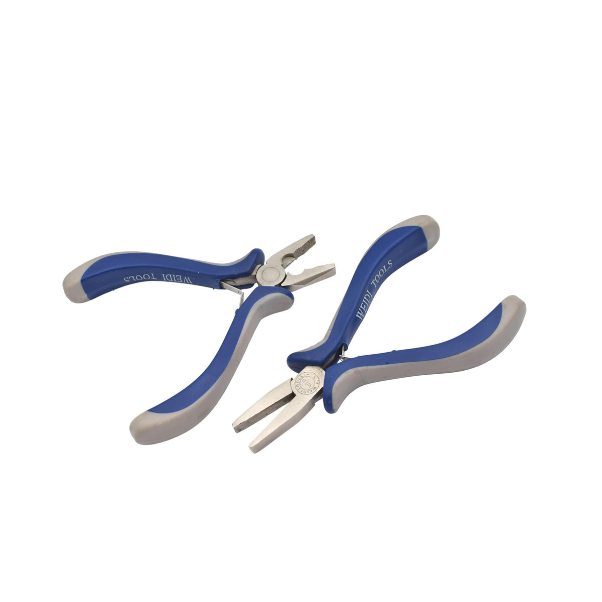 Jewelry Flat Nose Precision Pliers - Wire Wrapping Tool, Blue Comfort Grip Handles - Non-Slip, Durable Craft Use