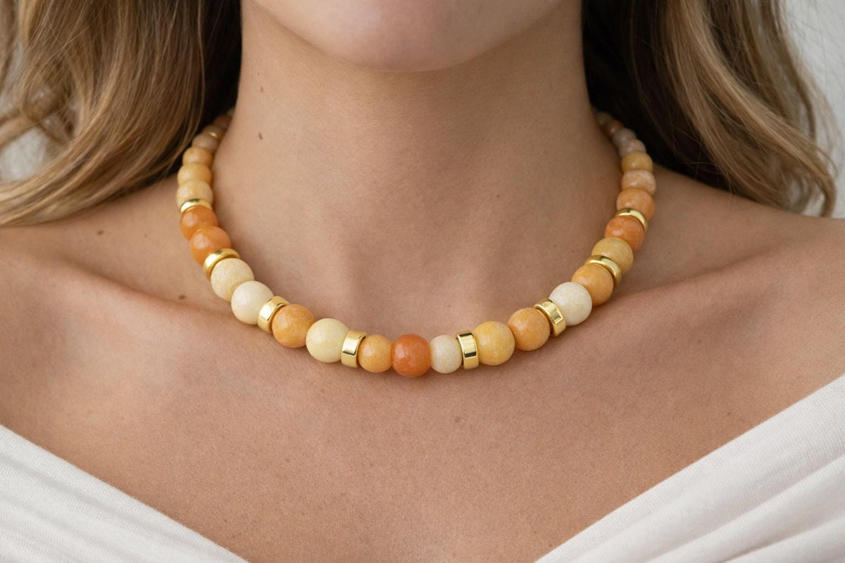 Topaz Stone Beads Strand: Round Multi-Size 6-12mm - Natural Gemstones, Loose Beads for Jewelry Making, Birthstone Gift Idea