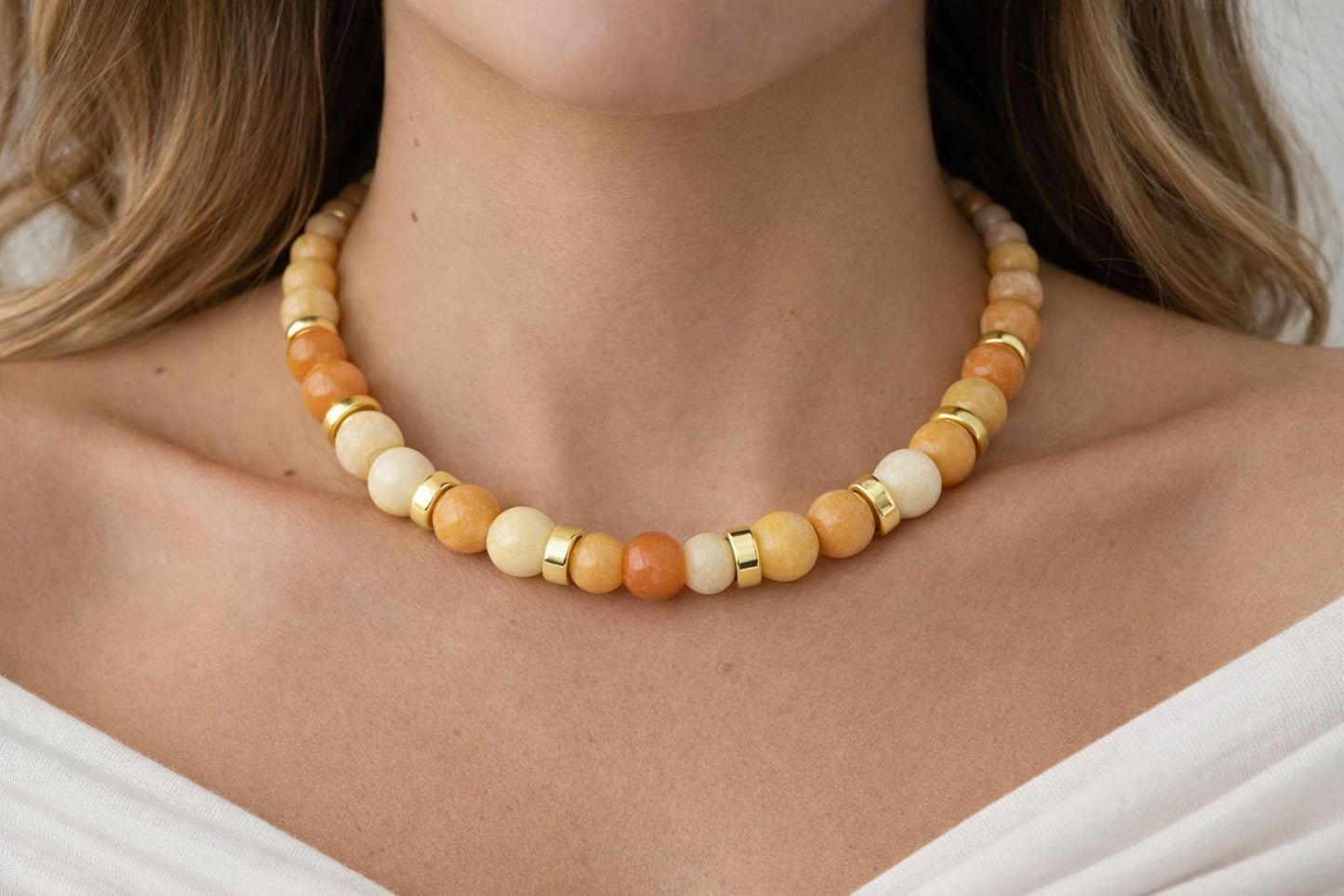 Topaz Stone Beads - Round Natural Gemstones - 6mm to 12mm Sizes, 15" Strand, Jewelry Craft Supplies, Healing Stones
