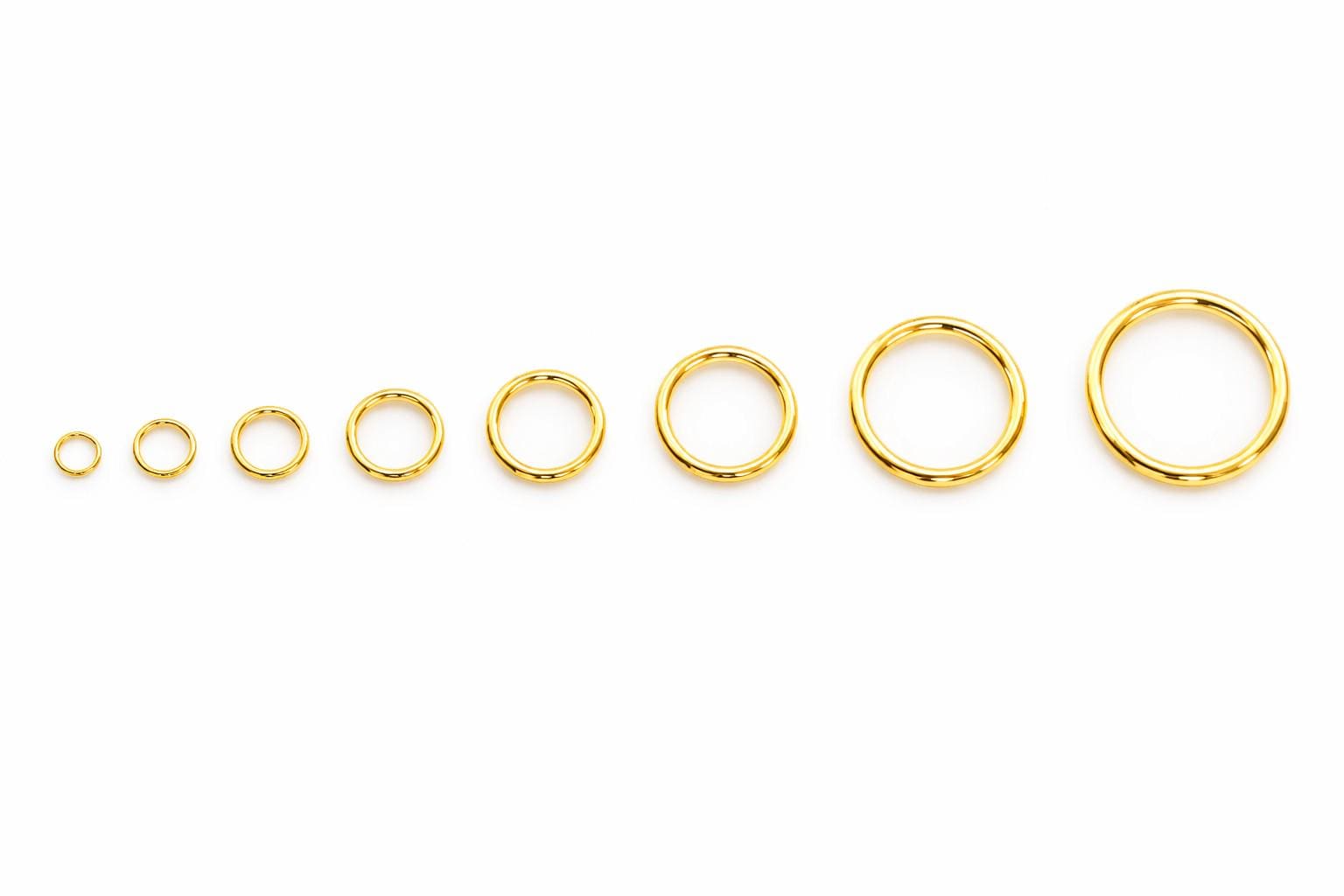 Gold Jump Rings Jewelry Findings: Luxury Gold Look, Tarnish Resistant (Open & Closed Styles, 2mm-12mm, Durable Materials)