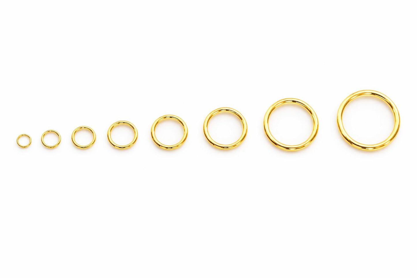 Gold Filled Alternative Jump Rings Open Closed Rings Set, Tarnish-Resistant Premium Finish (2mm-12mm Sizes, Smooth Edges)