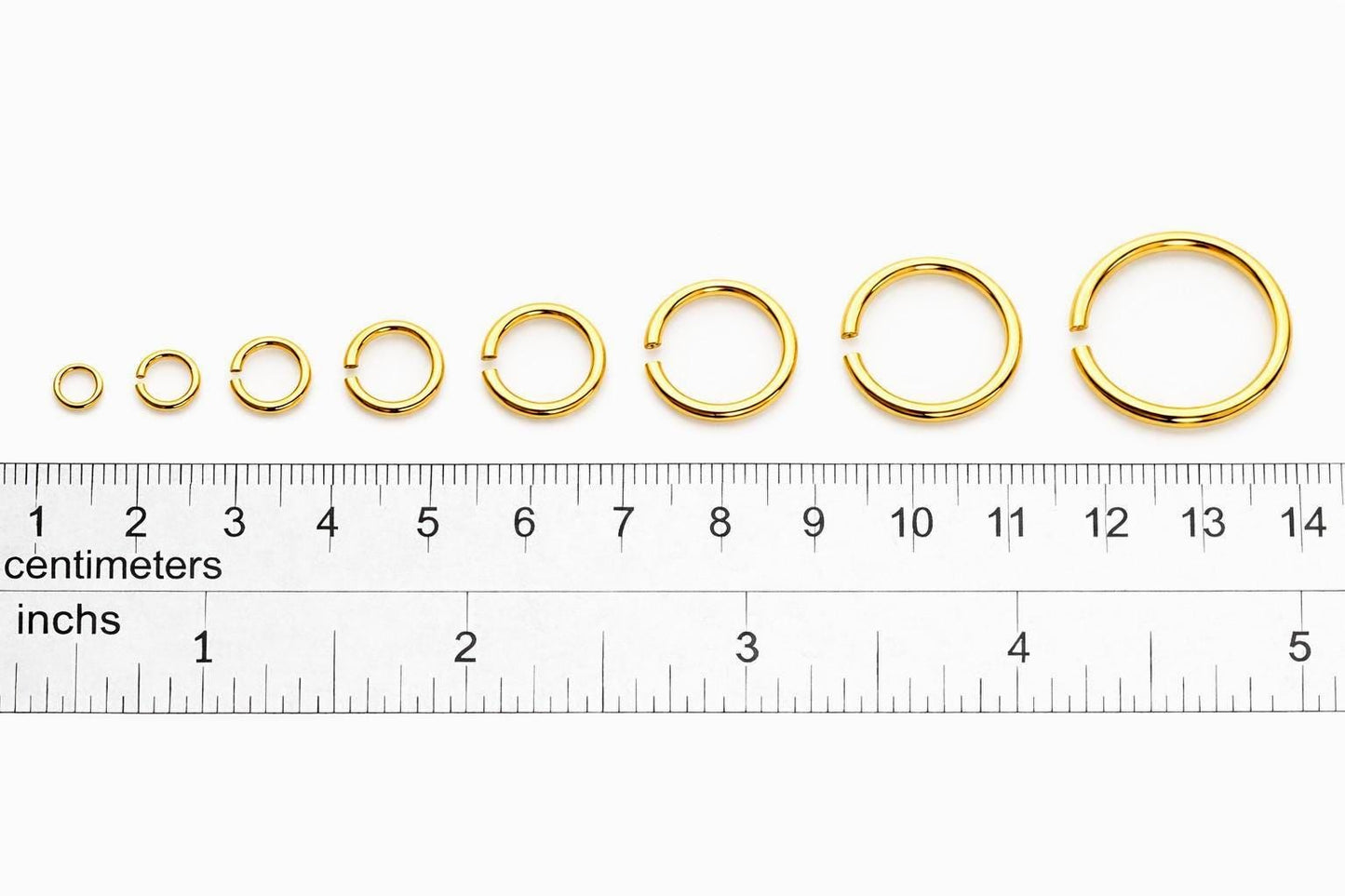 Gold Jump Rings Jewelry Findings: Luxury Gold Look, Tarnish Resistant (Open & Closed Styles, 2mm-12mm, Durable Materials)