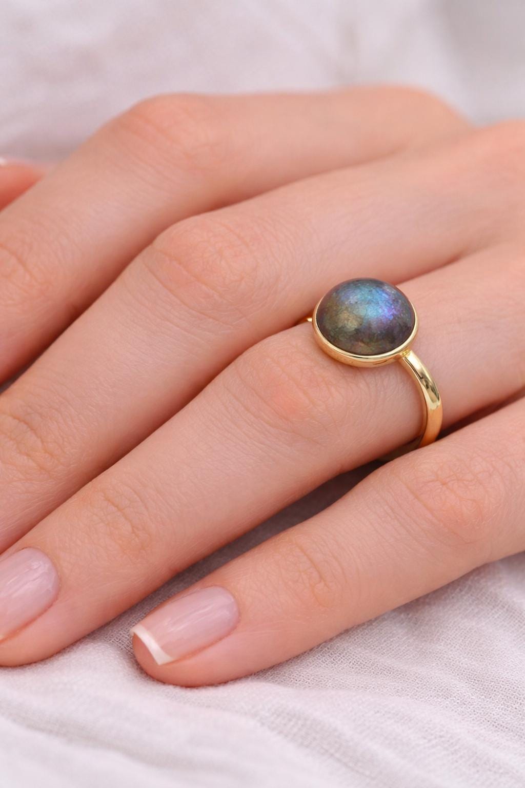 3PCs/PK Stainless Steel Adjustable Ring Base Gold Finish, Flat Round Pad for Resin and Cabochons (10mm Diameter, DIY Craft)