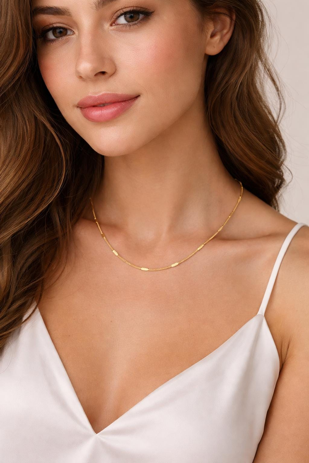 Dainty Gold Plated Chain Material: Refined Smooth Links, Rust Resistant (2-3mm Width, Stainless Steel, Jewelry Craft)