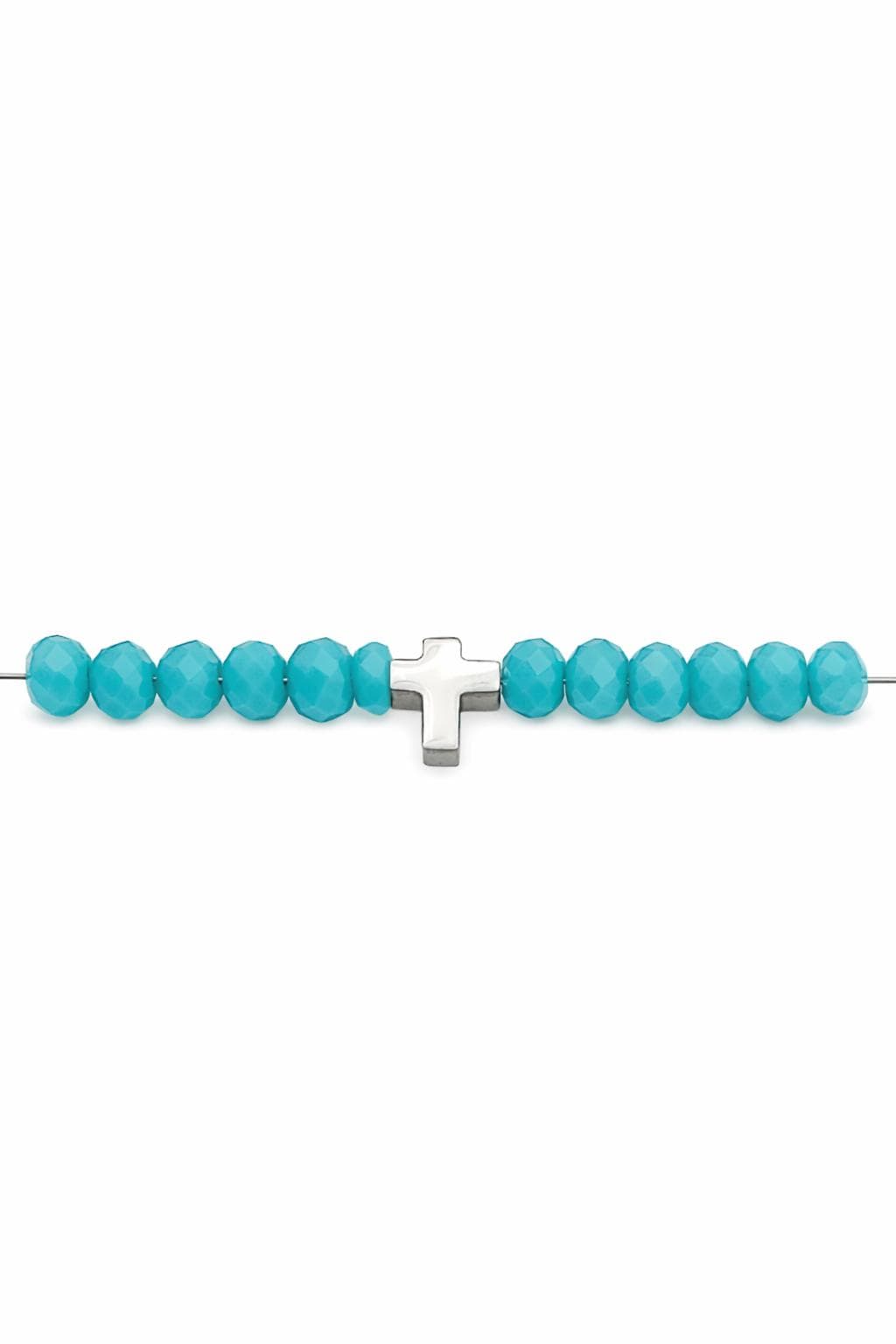Charm Spacer Beads Classic Cross Shape, Polished Stainless Steel (10x8mm, 12pcs, Tarnish-Resistant, Smooth Surface)