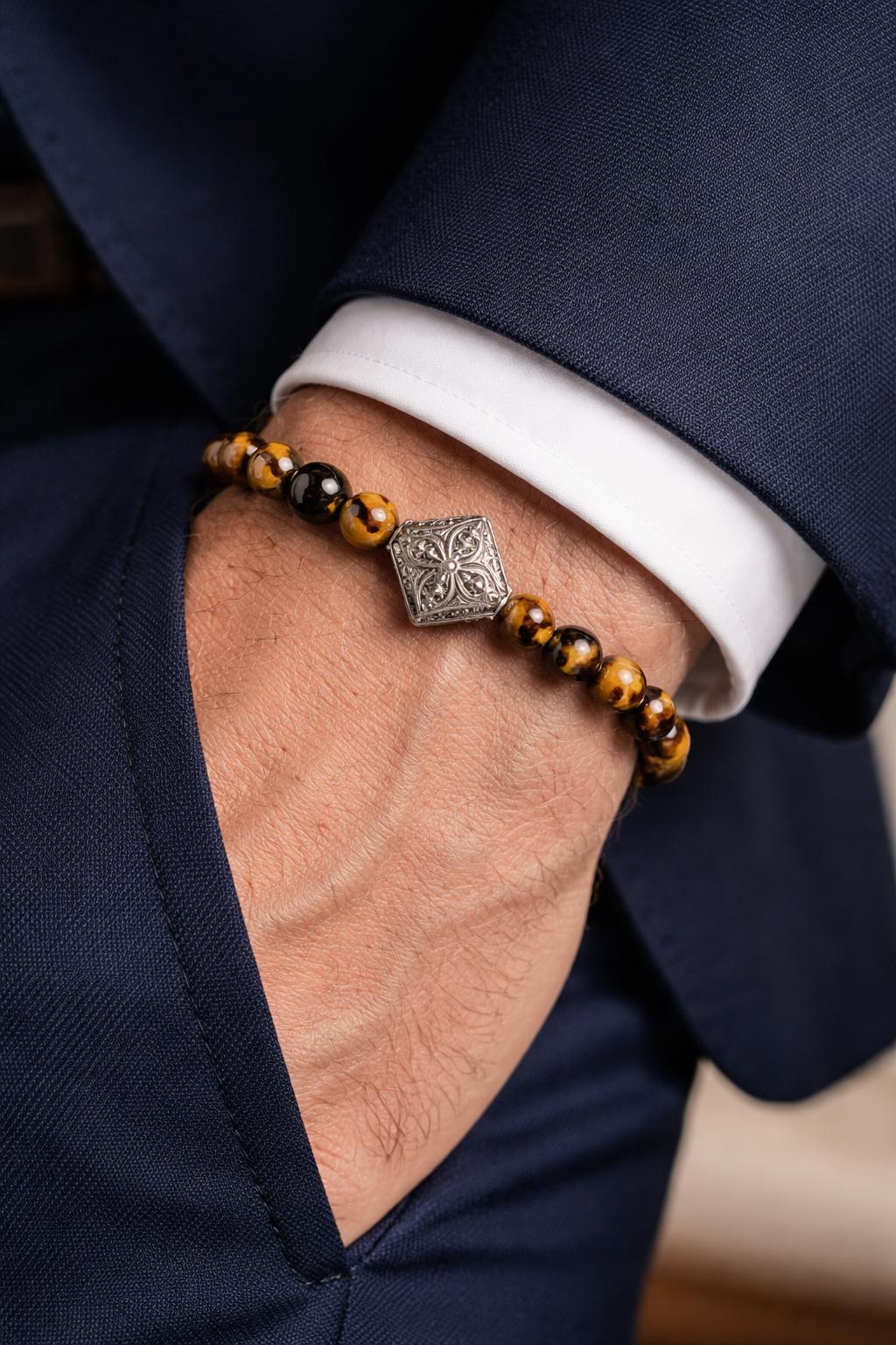 Cross Angel Wing Stainless Steel Beads: Gold & Silver Mixed Metal, Hypoallergenic | Rosary, Bracelet, Necklace, 12-Piece Set