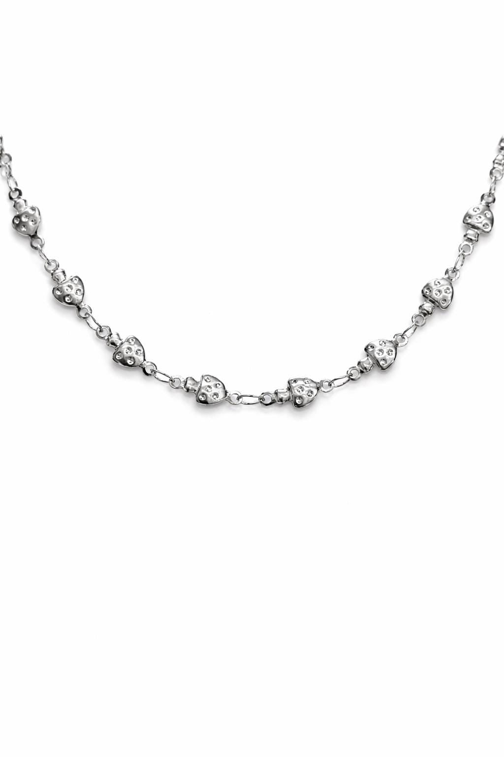 Chain For Jewelry Stainless Steel Links, Mushroom Circle Diamond Styles (3mm-6mm, Silver Tone, 3ft Roll)