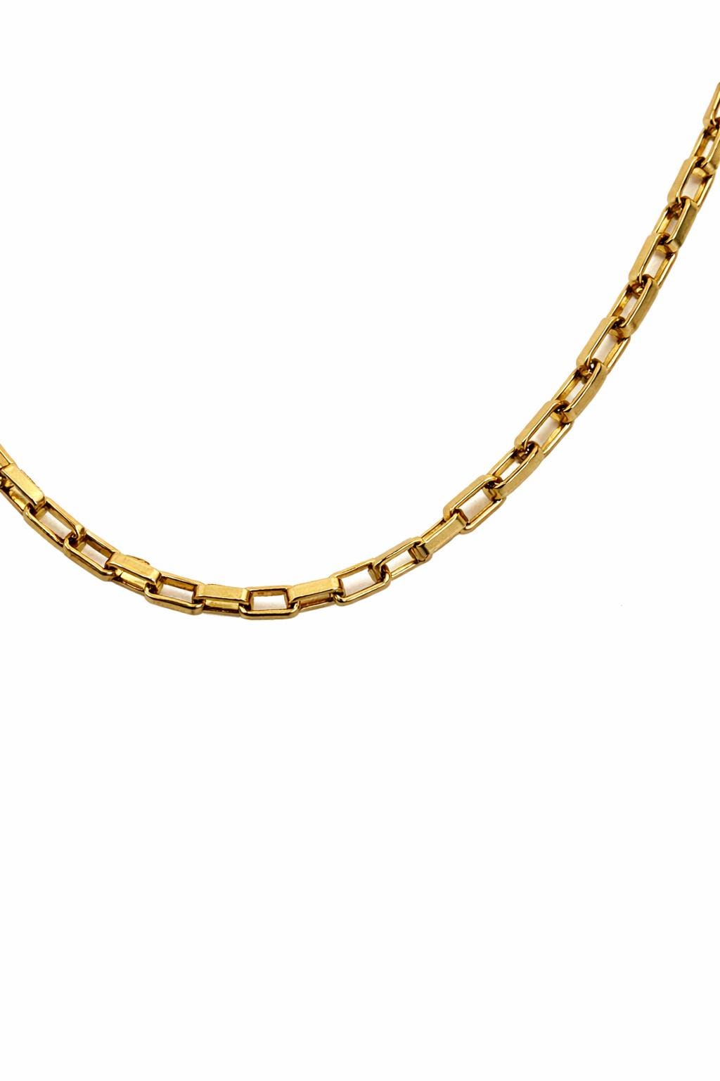Paper Clip Box Chain Gold Plated, Jewelry Making Essential, Elegant Finish (Multiple Sizes, Durable Stainless Steel)