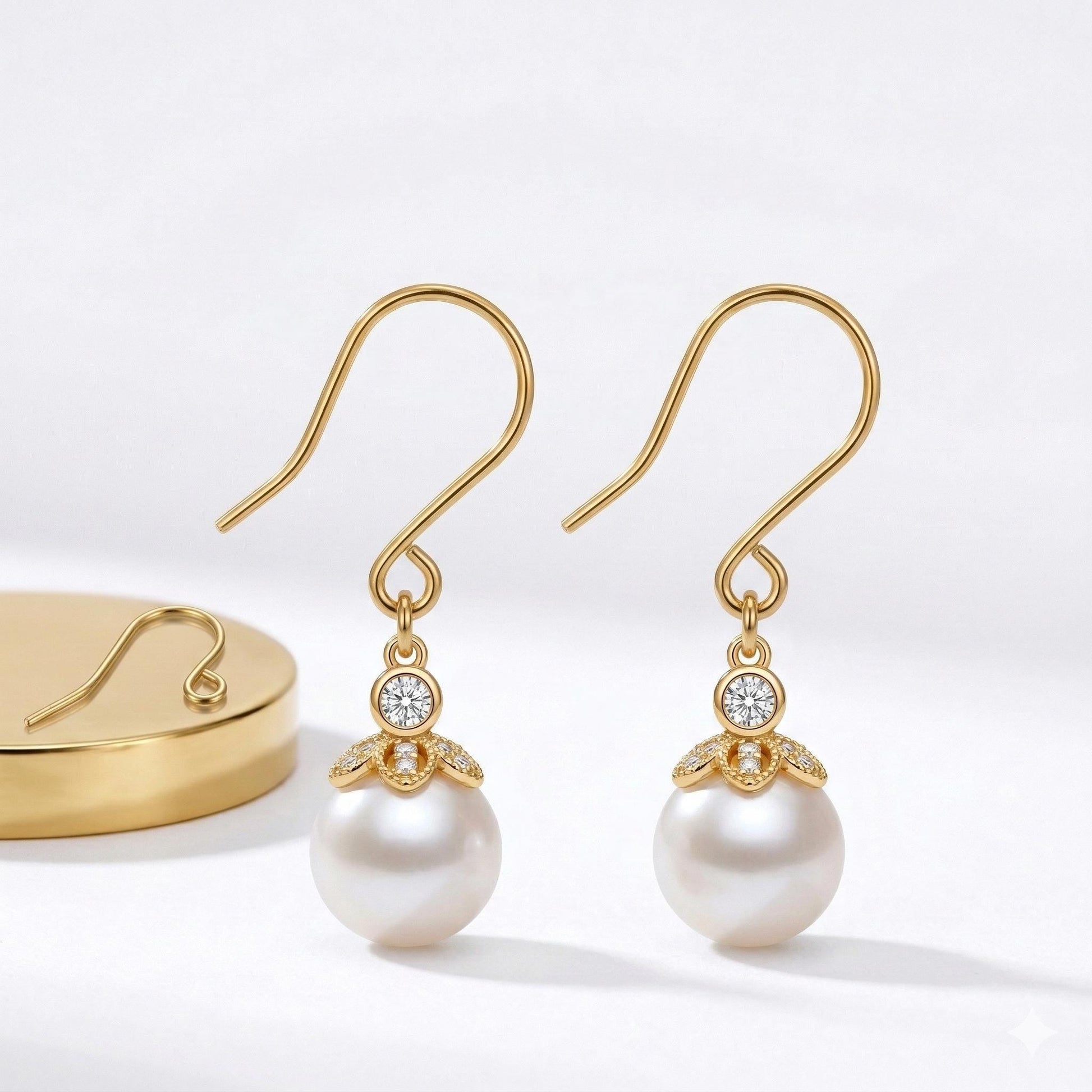 Wholesale Fish Hook Earrings: Gold Tone Electroplated Wire - Tarnish Resistant, Core, Jewelry Making Supplies