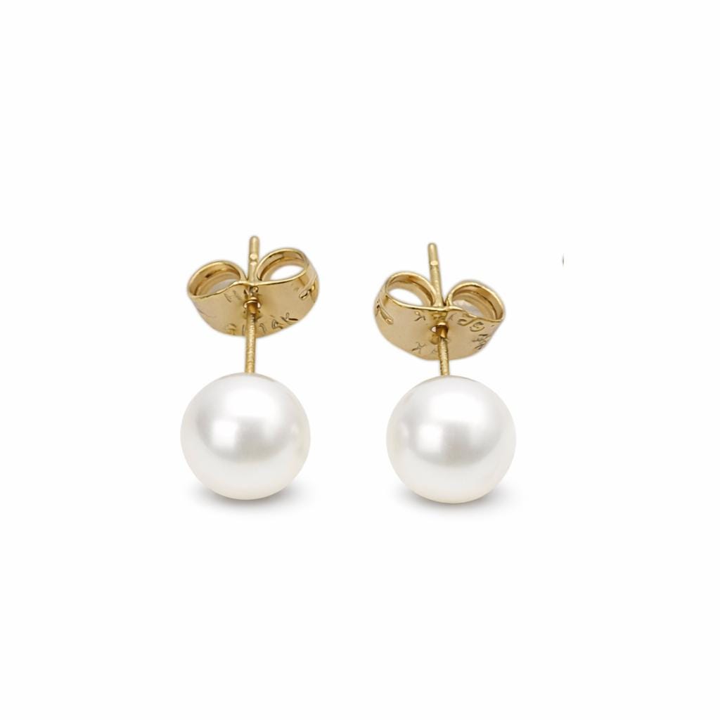 Ball Stud Earrings - Gold Filled Alternative Multiple Sizes, Minimalist Round Design - Hypoallergenic, Everyday Wear