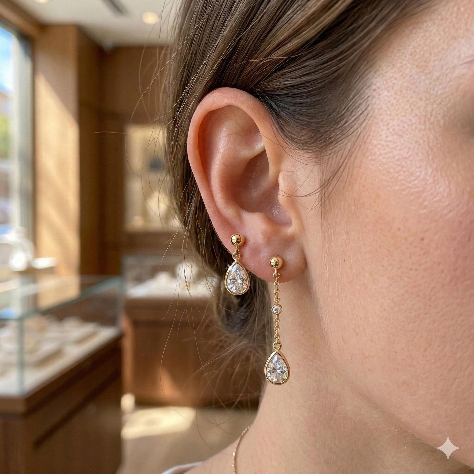 Ball Stud Earrings - Gold Filled Alternative Multiple Sizes, Minimalist Round Design - Hypoallergenic, Everyday Wear