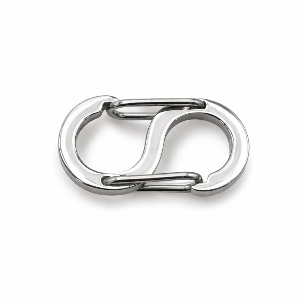 S Shaped Clasp Double Lock Hook: Gold & Silver Stainless Steel, Rust Resistant | Jewelry Findings, Secure Hold | 20x10mm