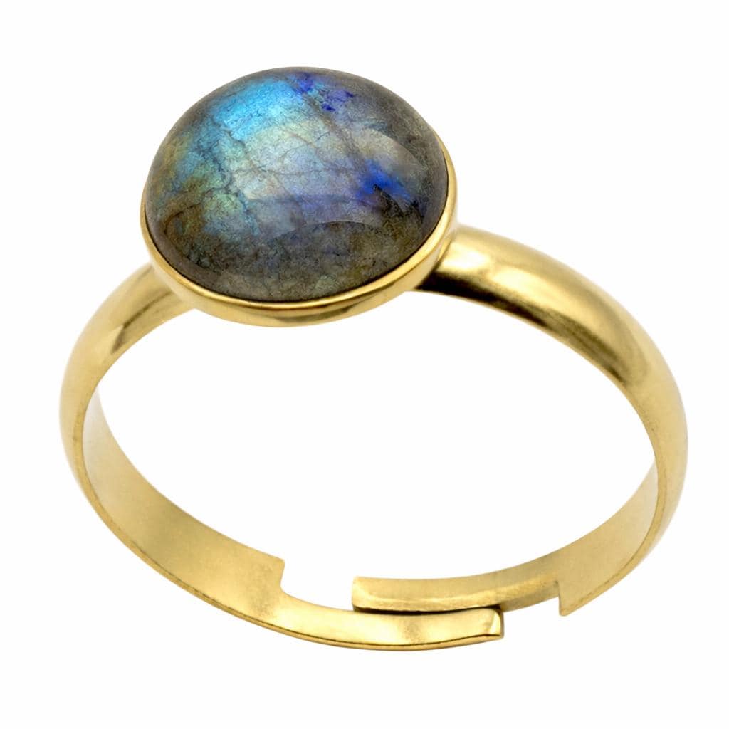 3PCs/PK Stainless Steel Adjustable Ring Base Gold Finish, Flat Round Pad for Resin and Cabochons (10mm Diameter, DIY Craft)