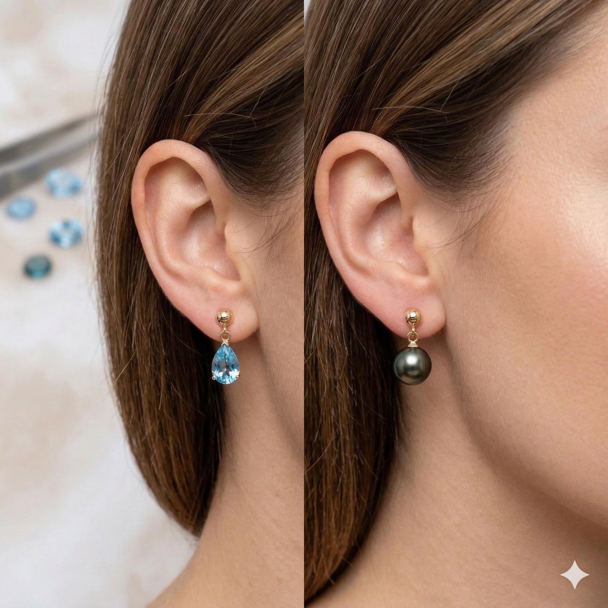 Ball Stud Earrings - Gold Filled Alternative Multiple Sizes, Minimalist Round Design - Hypoallergenic, Everyday Wear