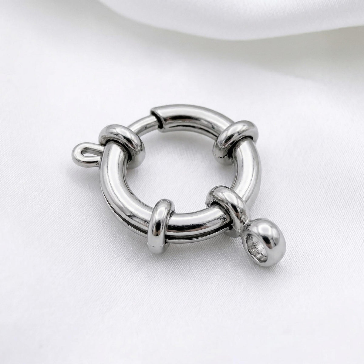 Anchor Ring Clasps Gold-Finishing Stainless Steel - Durable Spring Closures, Jewelry Hardware , Hypoallergenic, Multiple Sizes