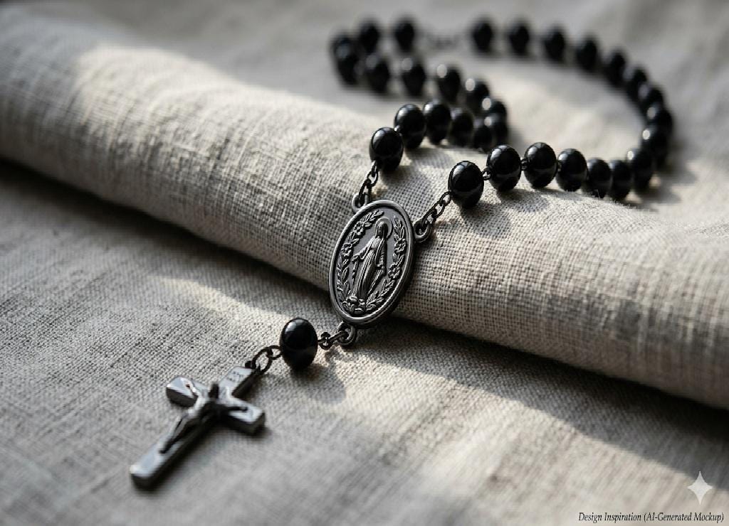 Floral Rosary Center Connectors: Rose Gold & Silver Designs - Alloy, Catholic Jewelry Kit, DIY Rosary Supplies