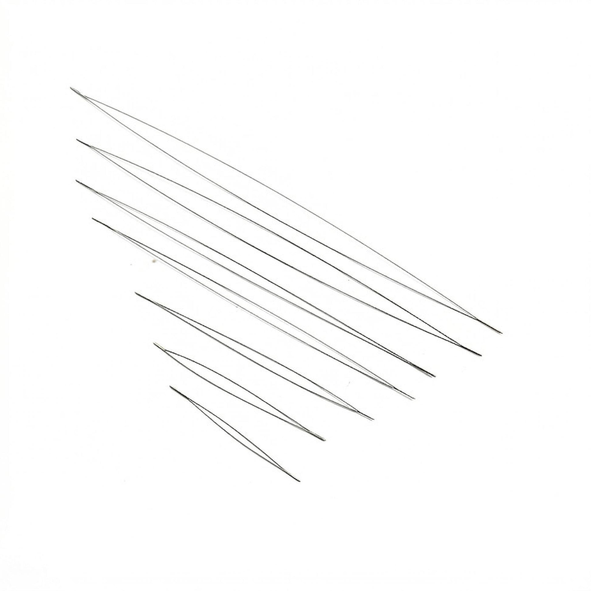 Big Eye Beading Needles Jewelry Making Tools, Large Soldered Eye (2.125" & 5", Assorted Packs, Steel)