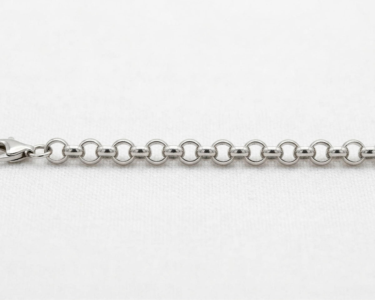 Rollo Cable Curb Chain Collection: Saturn Cuban & Diamond Cut Styles (Stainless Steel, Secure Fit, Multiple Sizes)