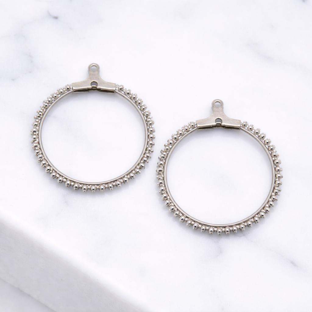 Gold Plated Clip On Wire Hoop Rings: Sleek Finish - Durable Stainless Steel, Jewelry Making, DIY Decoration Hoops