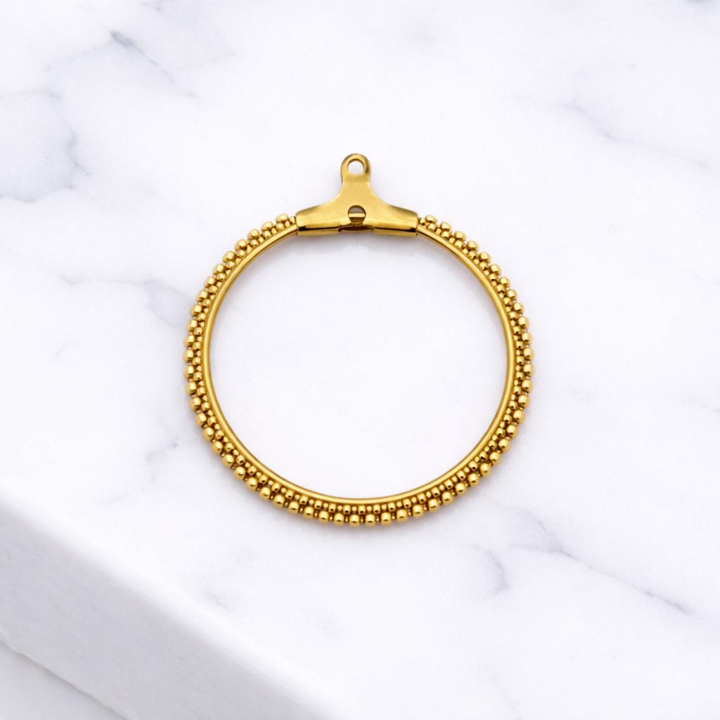 Gold Plated Clip On Wire Hoop Rings: Sleek Finish - Durable Stainless Steel, Jewelry Making, DIY Decoration Hoops