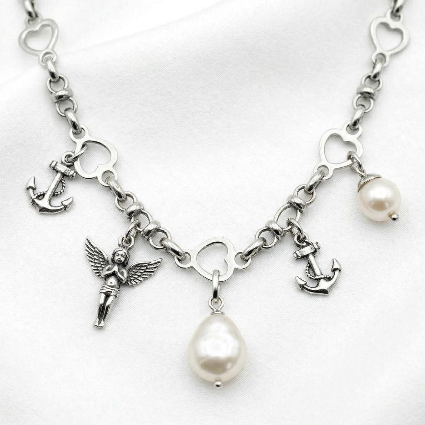 Heart Link Rolo Chain Jewelry Supply: Stainless Steel Romantic Connector Links, Bright Finish (1-6mm Sizes, Charm Necklace & Bracelet Craft)