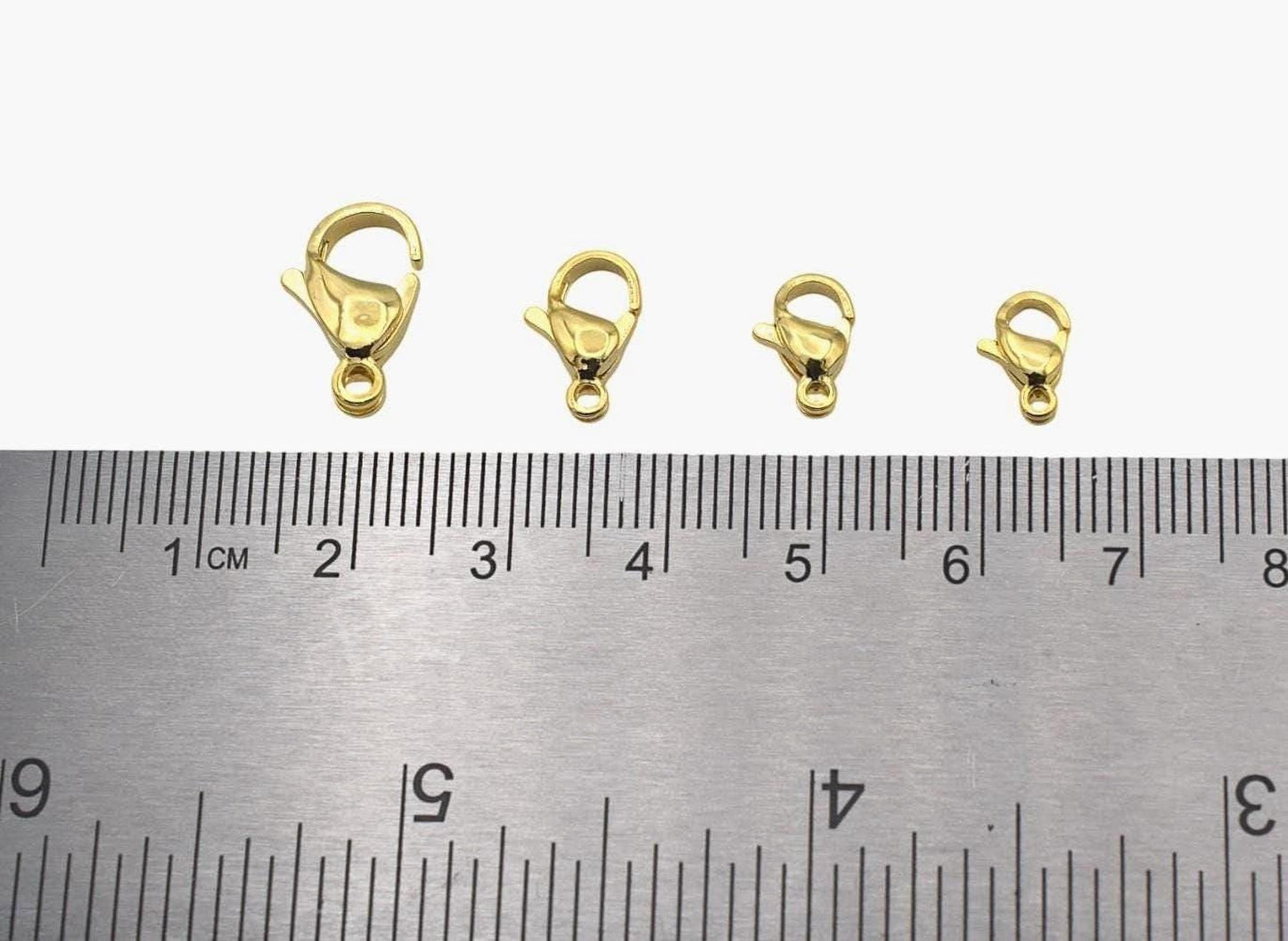 Gold Filled lobster clasp on ruler