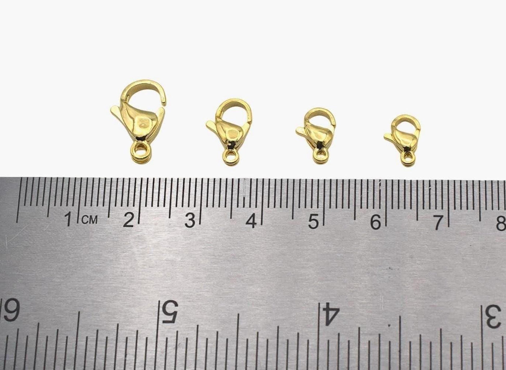 Gold Filled lobster clasp on ruler