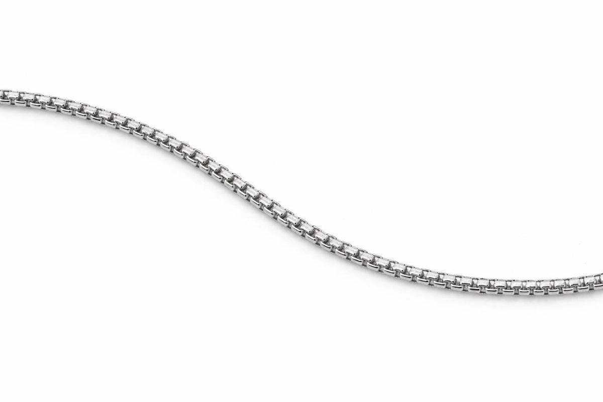 Chain By The Yard Durable Steel Chains: Rectangular Link, Box & Round Bead Styles | Tarnish-Resistant, Versatile Use | Sold Per Yard