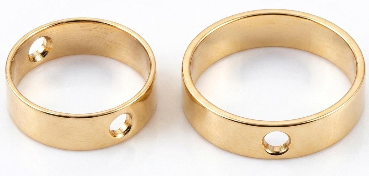 Bead Frame Square Jump Rings: 18K Tarnish Resistant Gold, Tarnish Resistant Base (10-12mm, Durable Finish, Jewelry Making Supplies)