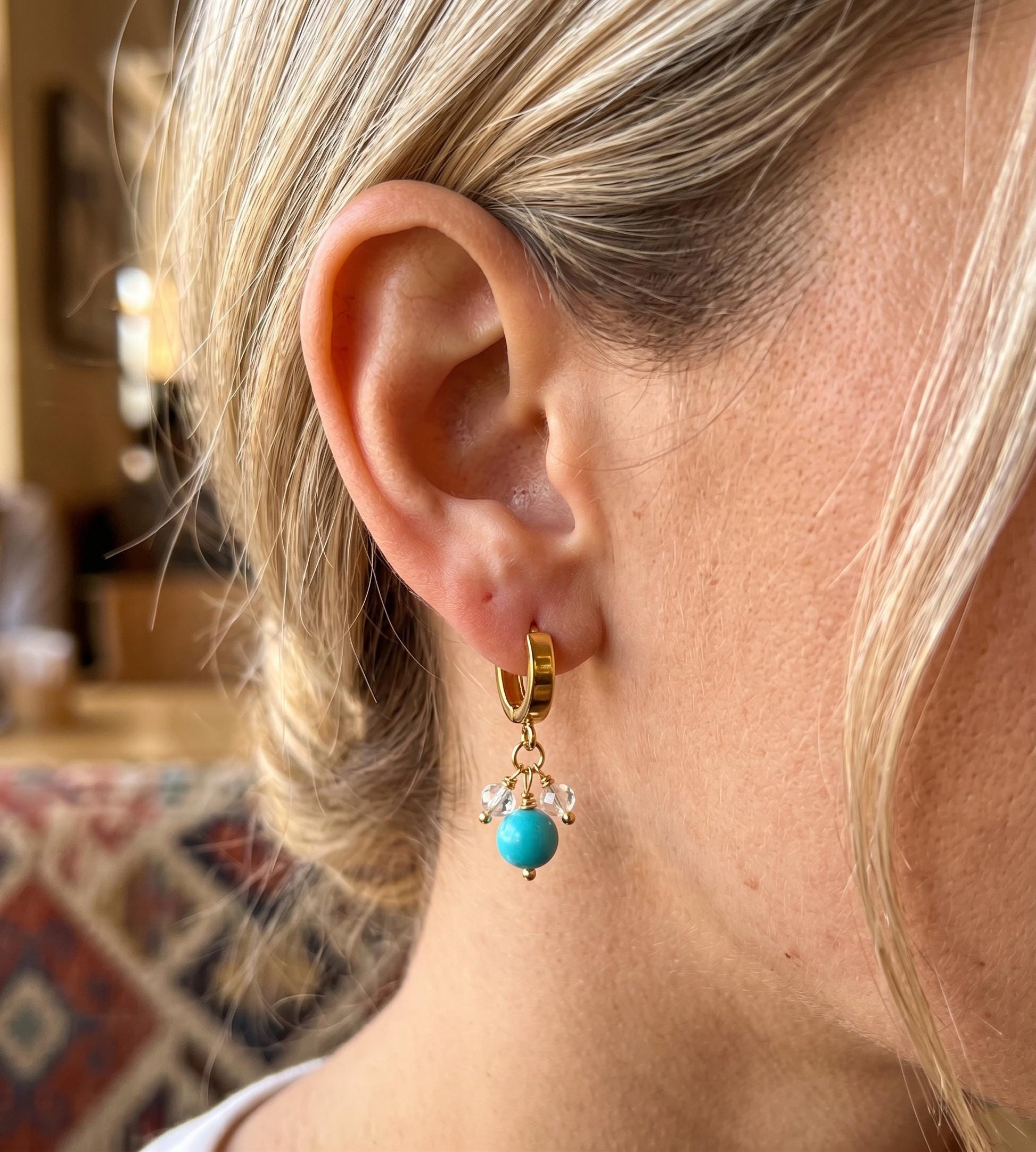 18K Gold Filled Alternative Ball Earring Posts: Durable Dainty Design - Waterproof Finish, Lead Nickel Free, Boutique Jewelry Findings