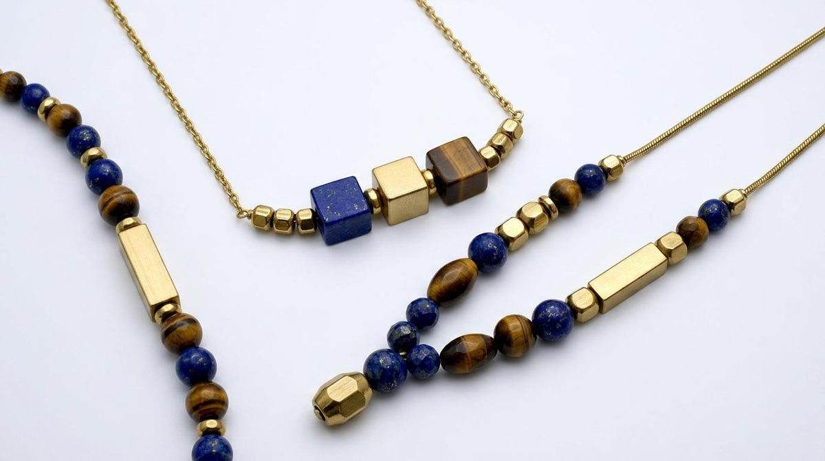 Gold-Plated Stainless-Steel Spacer Beads Shapes, Box, Cube, and Bar Spacers for Jewelry Making, DIY Bracelet & Necklace Findings.