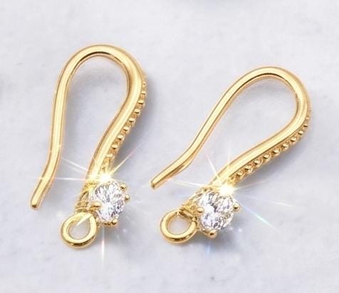 Findings 18k Earring Gold Filled Alternative Hooks, Lever Back & Hoops (13-22mm Sizes, Durable , Jewelry Repair Supplies)