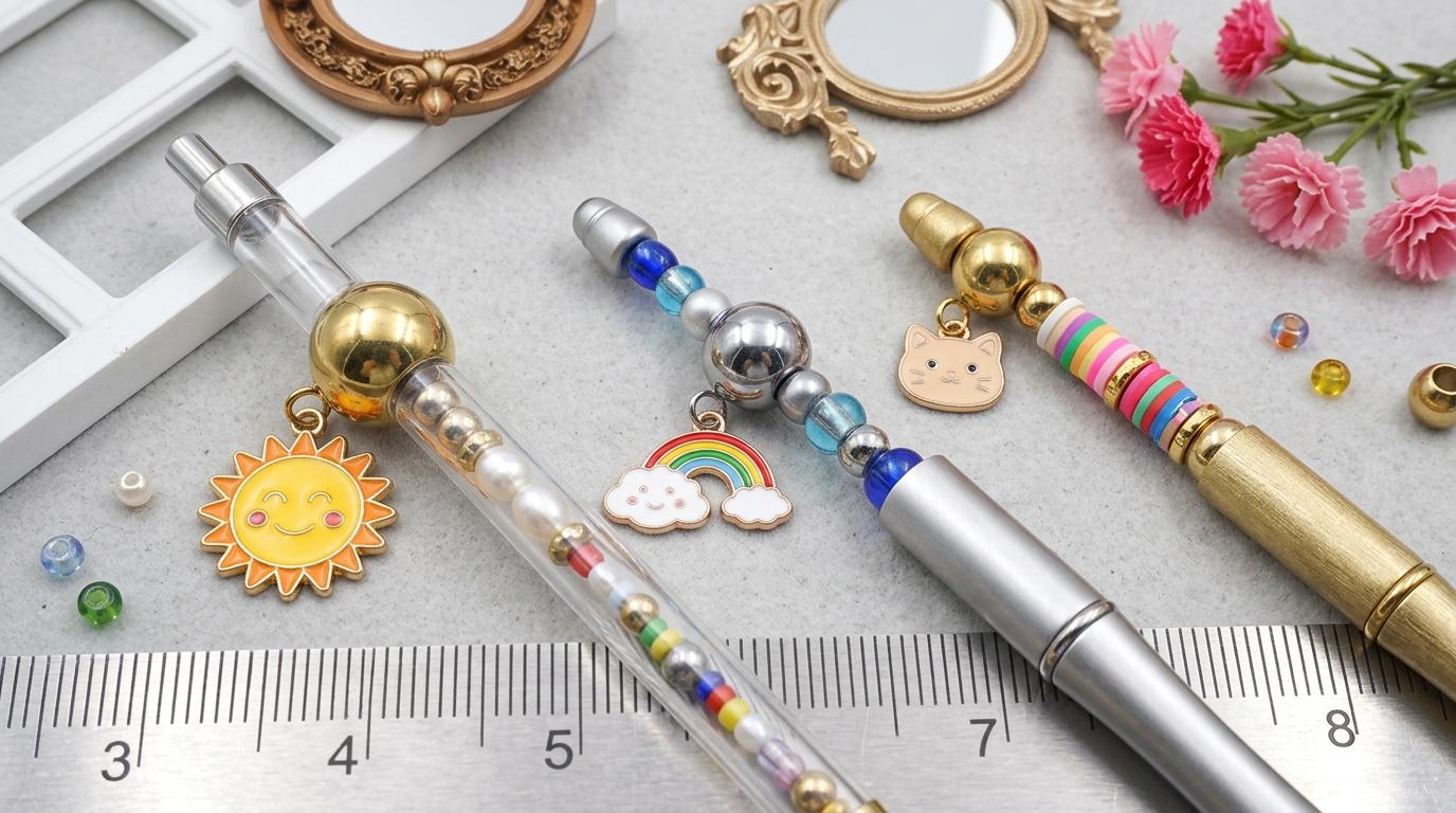 Large Hole Charm Beads with Loop Bail: Gold and Silver Stainless Steel, Mirror Polished Finish (12 or 20 Pcs, Hypoallergenic Jewelry)