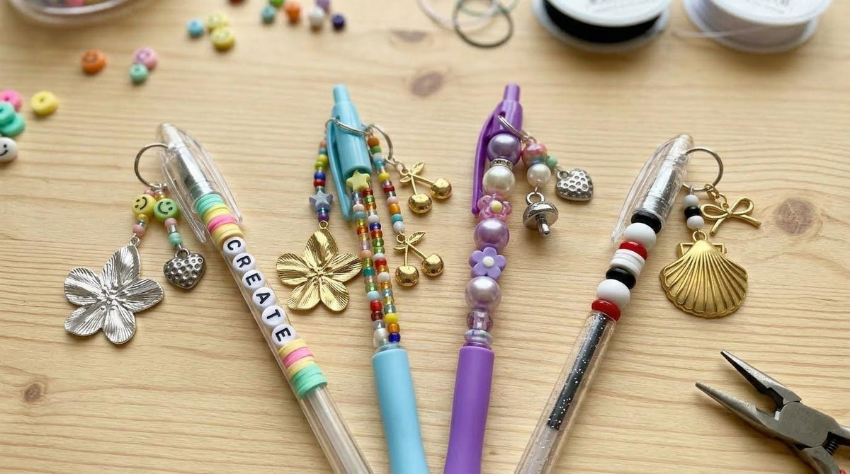 Stainless Steel Gold Charm Mix: Blossom Flower, Shell & Heart Pendants | Mixed Metal, Hypoallergenic | DIY Jewelry Making