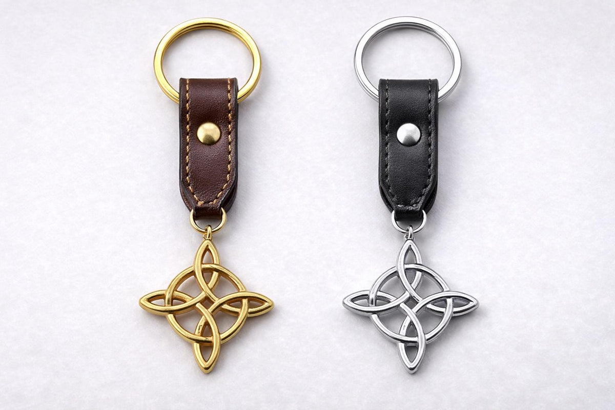 Pendant Star Cross Celtic Trinity Knot: Gold Silver Stainless Steel, Tarnish Resistant | DIY Jewelry Supplies, 28x31mm Loop