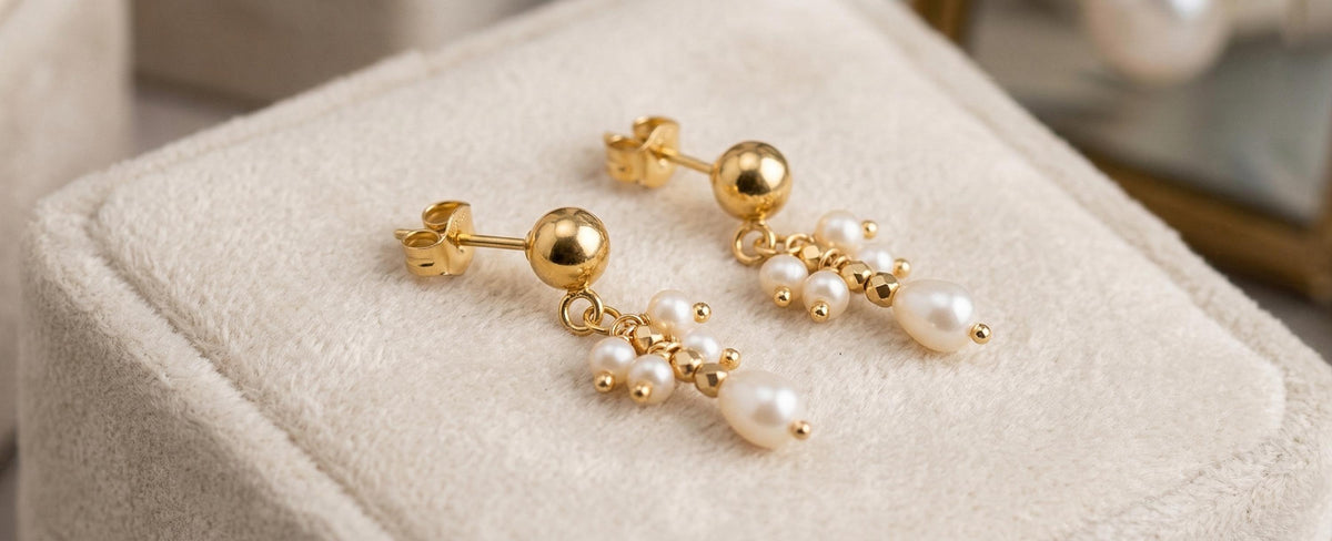 Stainless Steel Fish Wire Stud Earring Hooks, Gold-Plated (Hypoallergenic, 18x20mm Hooks, 5x15mm & 6x17mm Studs)