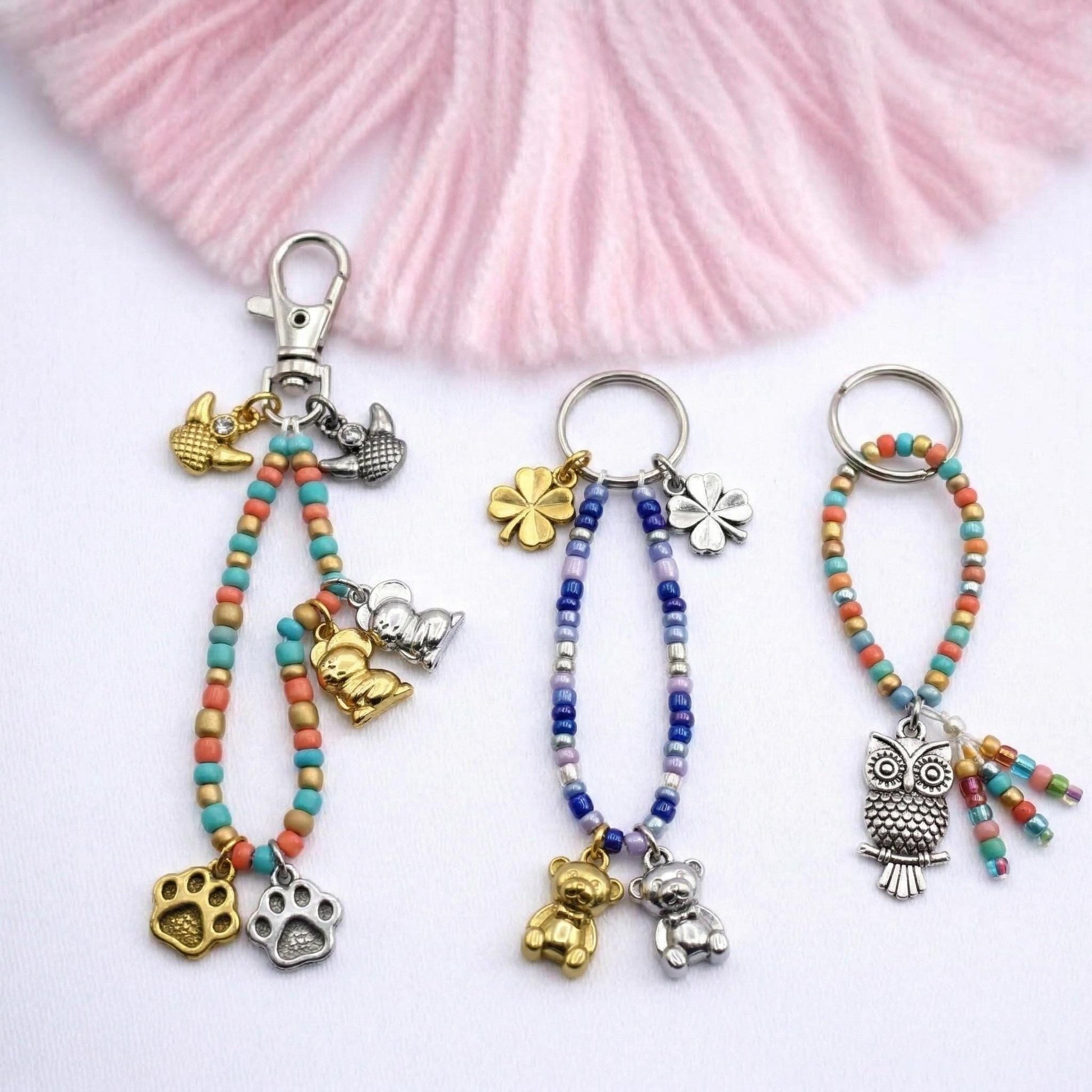 Animal Lucky Charm Gold & Silver Pendants: Stainless Steel, Anti Tarnish Finish | Nickel Safe, 12 Pieces, DIY Jewelry
