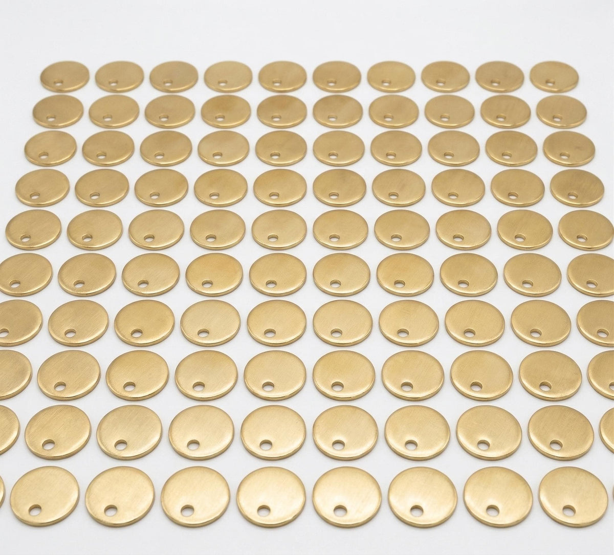 18K Gold Filled Alternative Name Tag Round: Tarnish-Resistant Discs - 8mm, 1mm Hole, Jewelry Craft Supplies