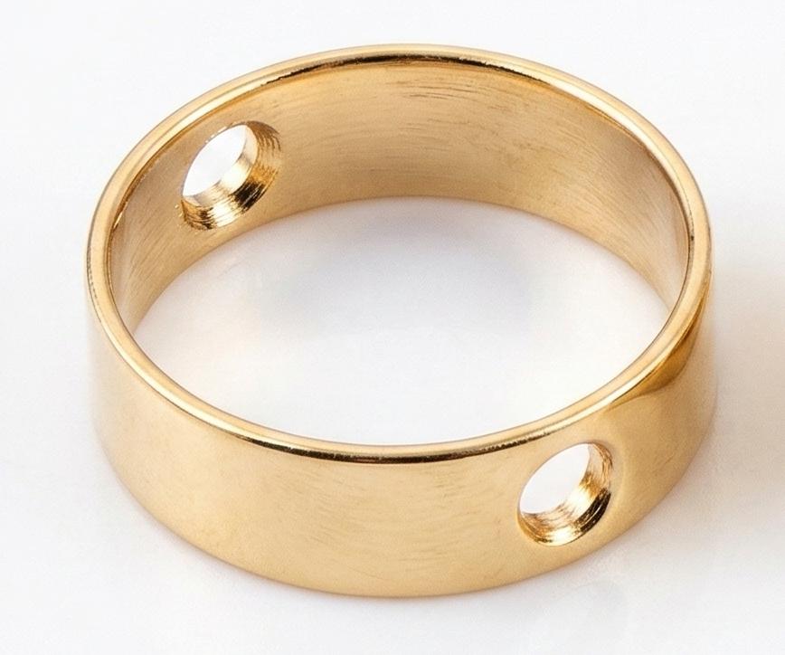 Bead Frame Square Jump Rings: 18K Tarnish Resistant Gold, Tarnish Resistant Base (10-12mm, Durable Finish, Jewelry Making Supplies)