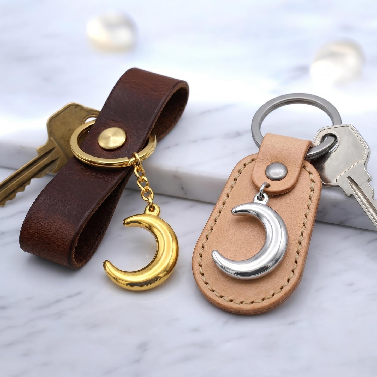 Moon Charm Pendant Jewelry Supplies: Puffy Crescent Moon, Gold Or Silver Stainless Steel (3 PCs, DIY Earrings)
